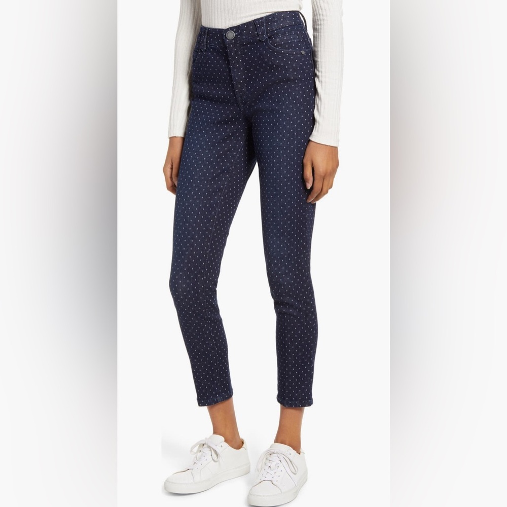 Wit & Wisdom Ab-Solution Dot High
Waist Ankle Skinny Jeans